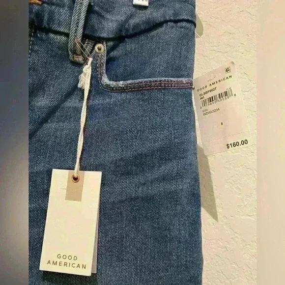 NWT GOOD AMERICAN GOOD LEGS SKINNY JEANS IN INDIGO234 Sz 8/29